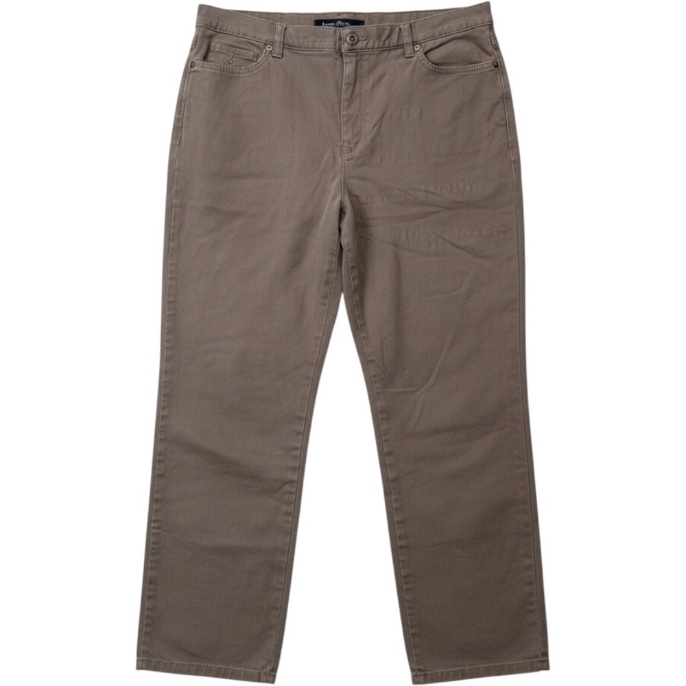 Gloria Vanderbilt Amanda High Rise Tapered Leg Jeans Taupe Brown Women's 16 S